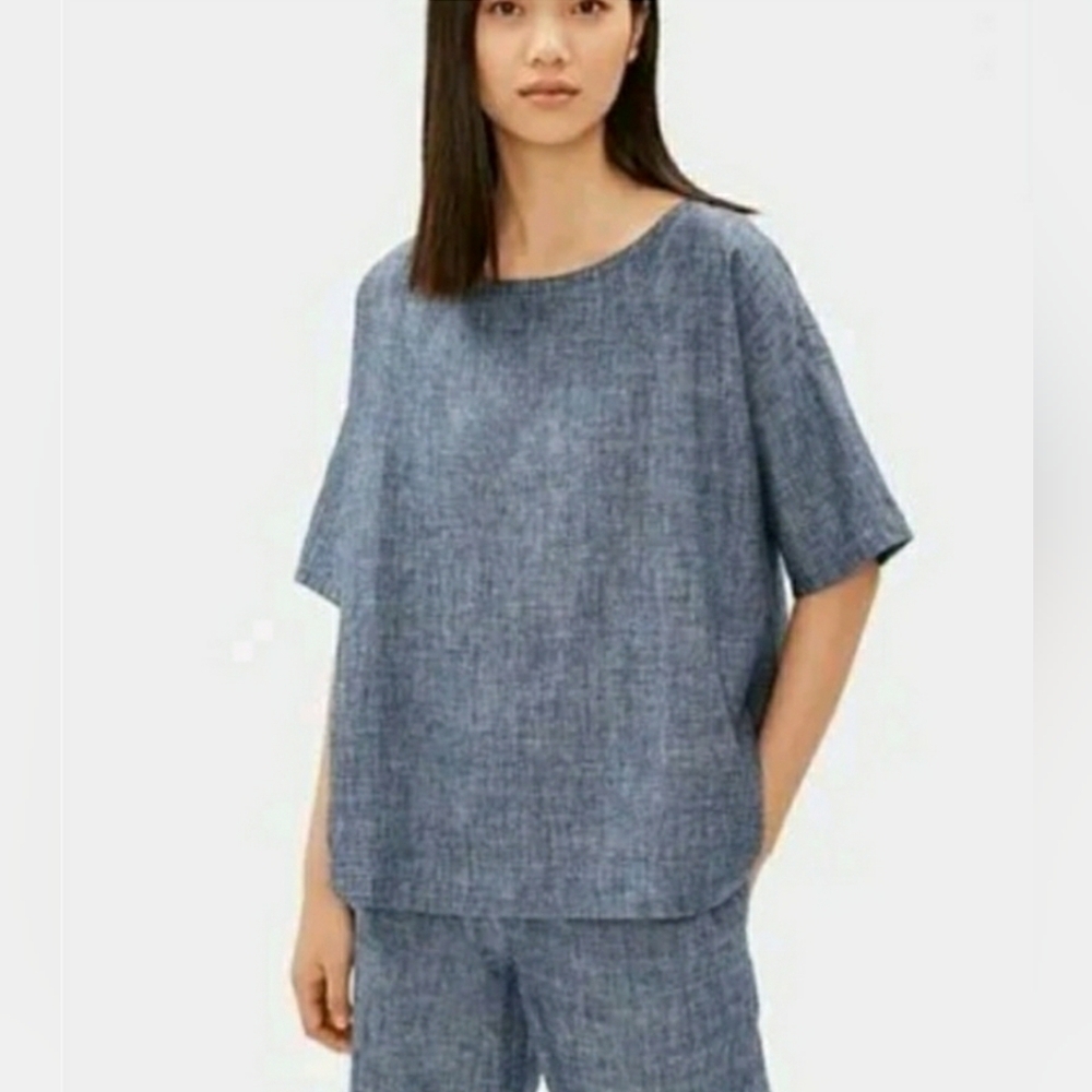 Eileen Fisher Hemp Organic Cotton Box Top